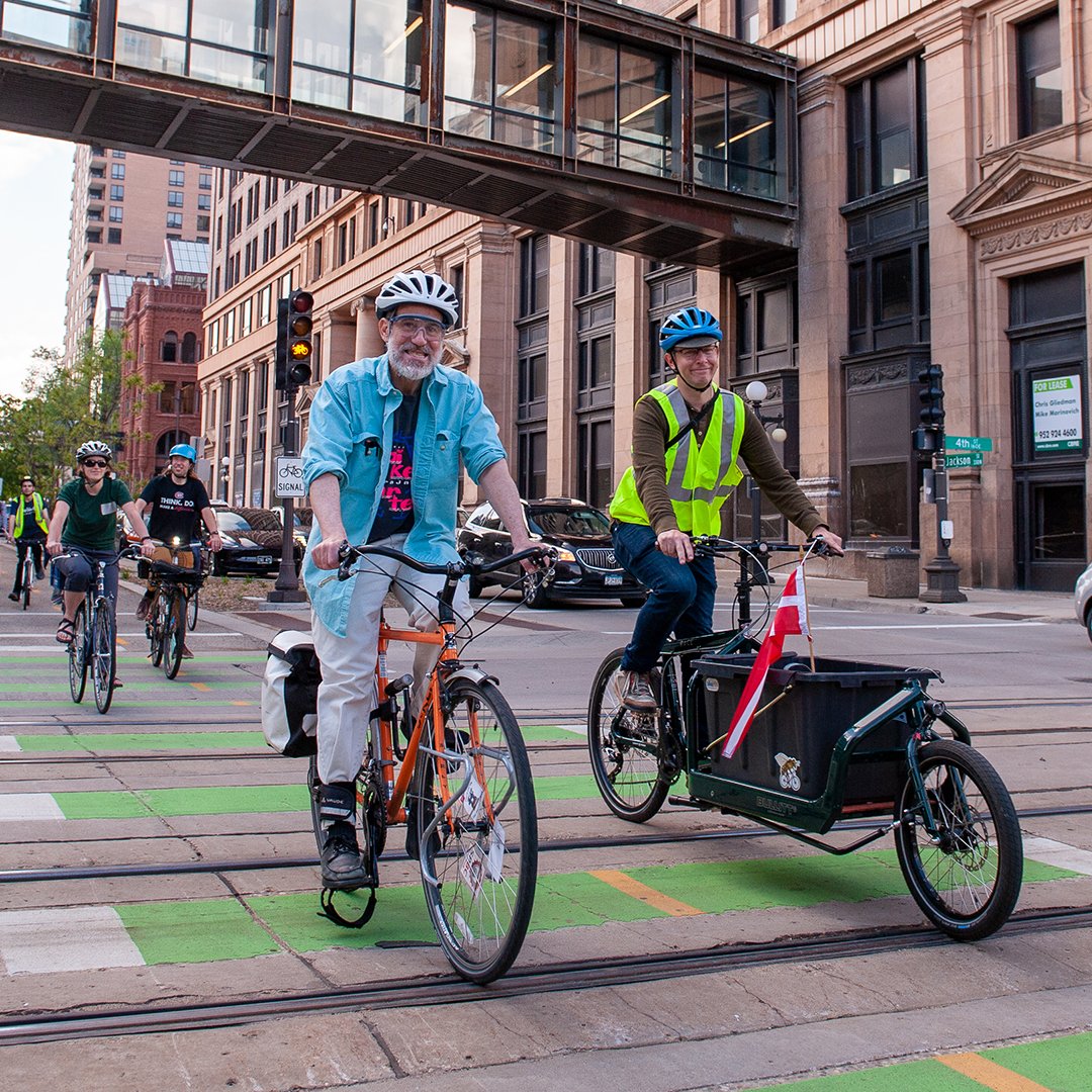 Thanks to everyone who joined our Capital City Bikeway Ride in #SaintPaul last week! We loved rolling through our bike-friendly city with you and our bike-friendly @MayorCarter! So fun to explore new bikeways downtown—with even more on the way for people to use & enjoy every day.