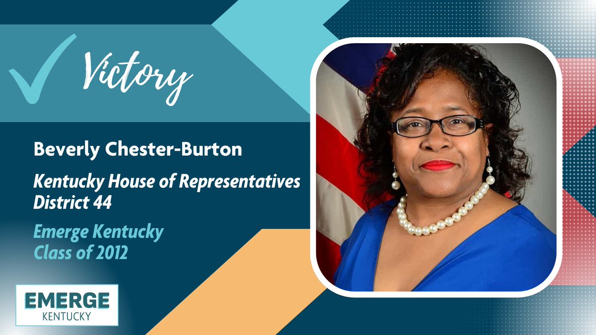 Congratulations to Rep. Beverly Chester-Burton for her win this evening! We are so proud of this 2012 alum🎉