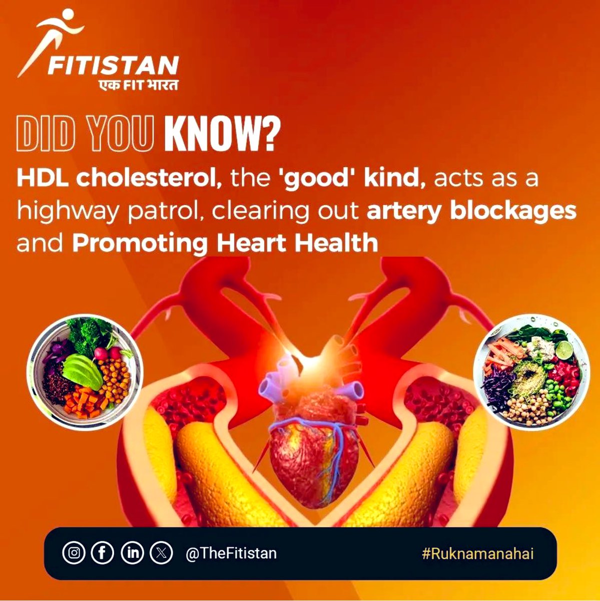 All Cholesterols are not bad !
#HealthFacts #Fitistan