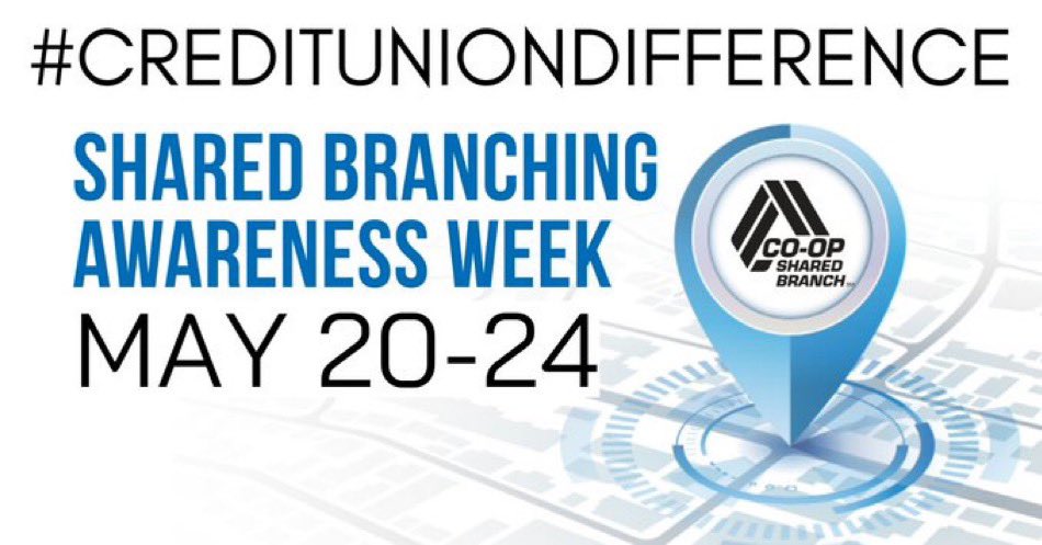 Happy Shared Branching Awareness Week! Topmark FCU partners with credit unions across the country to provide members better and more convenient access to their accounts and their money. 
#CreditUnion
#SharedBranching
#topmarkfcu
