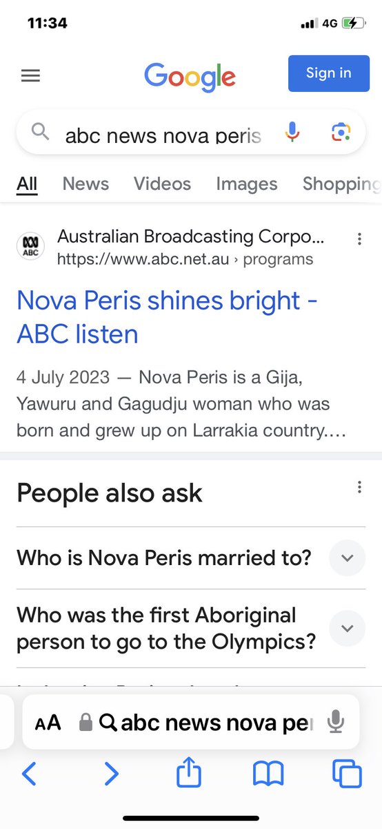 ABC News online has blocked news of Nova Peris. I wonder why, @ABCaustralia?