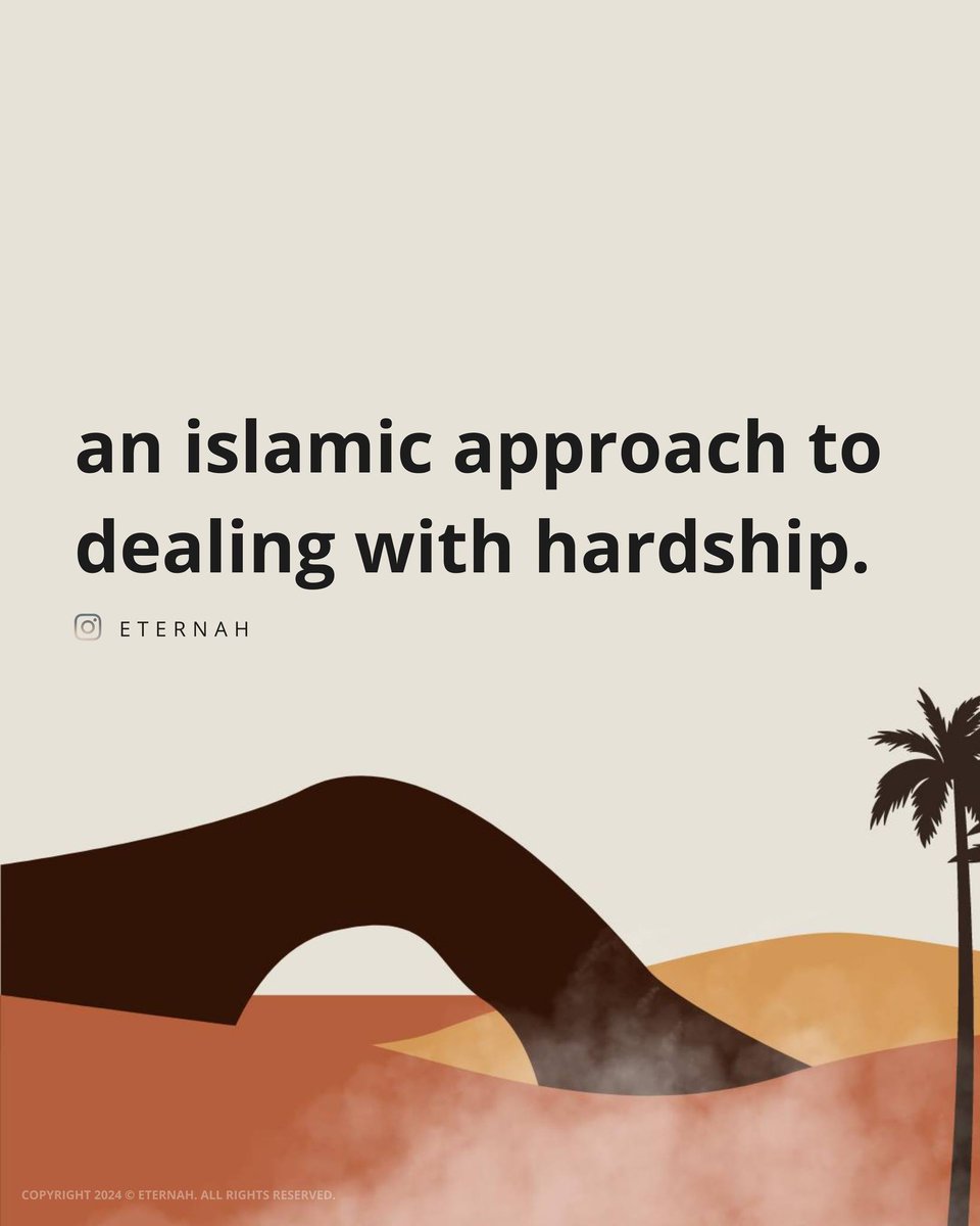 An Islamic Approach To Dealing With Hardship..... Thread🧵