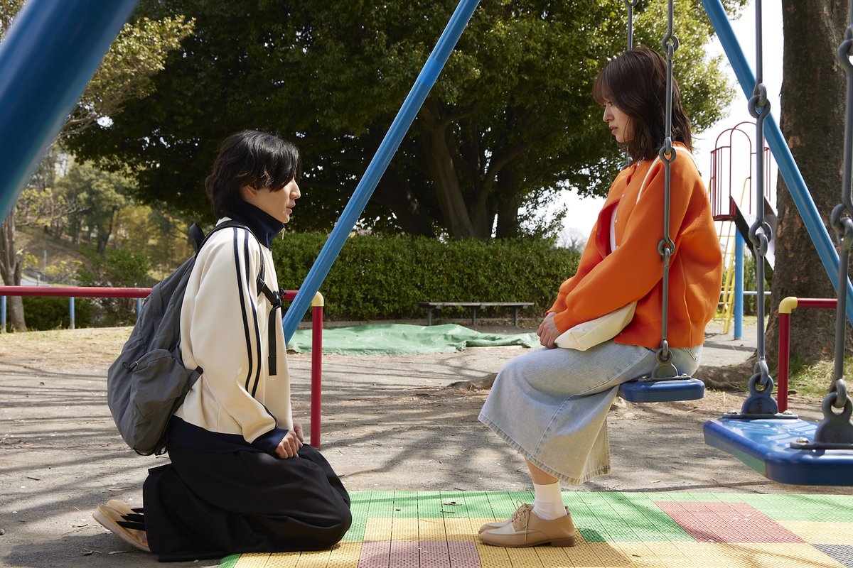 公園での二人のシーン…🌸 渋谷くんのまっすぐな想いに 心を打たれた方もいるのではないでしょうか✨ これから観るよという方も！ もう一度オイシブしたいという方も！ ぜひTVerで何度でもお楽しみください💕 🔗tver.jp/episodes/epcxw… #京本大我 #田辺桃子 #オイシブしてね