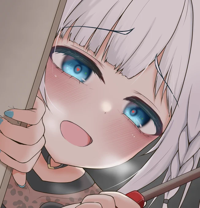 この辺描いてる時ってガチで、いやグァチでニヨニヨしながら描いてたわ #我ながら天才なお顔4選 