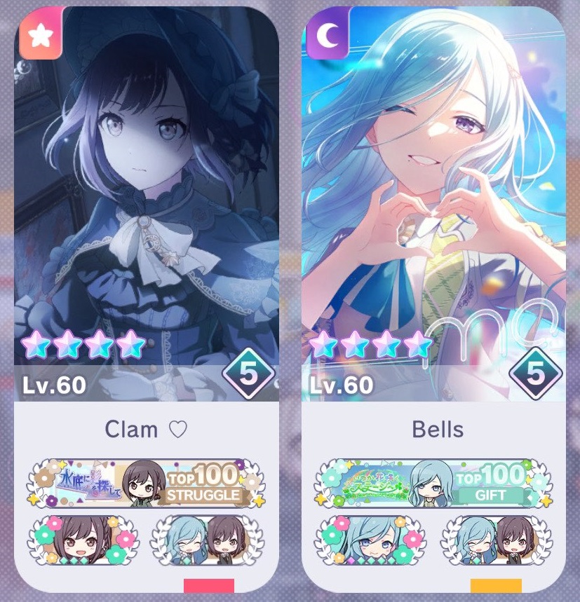 beforeBells's tweet image. Finally matching t100 WL titles with @enaniigo! Tysm Clam for once again helping me through another event! Glad we could finally get this cute besties pic 🥺💖