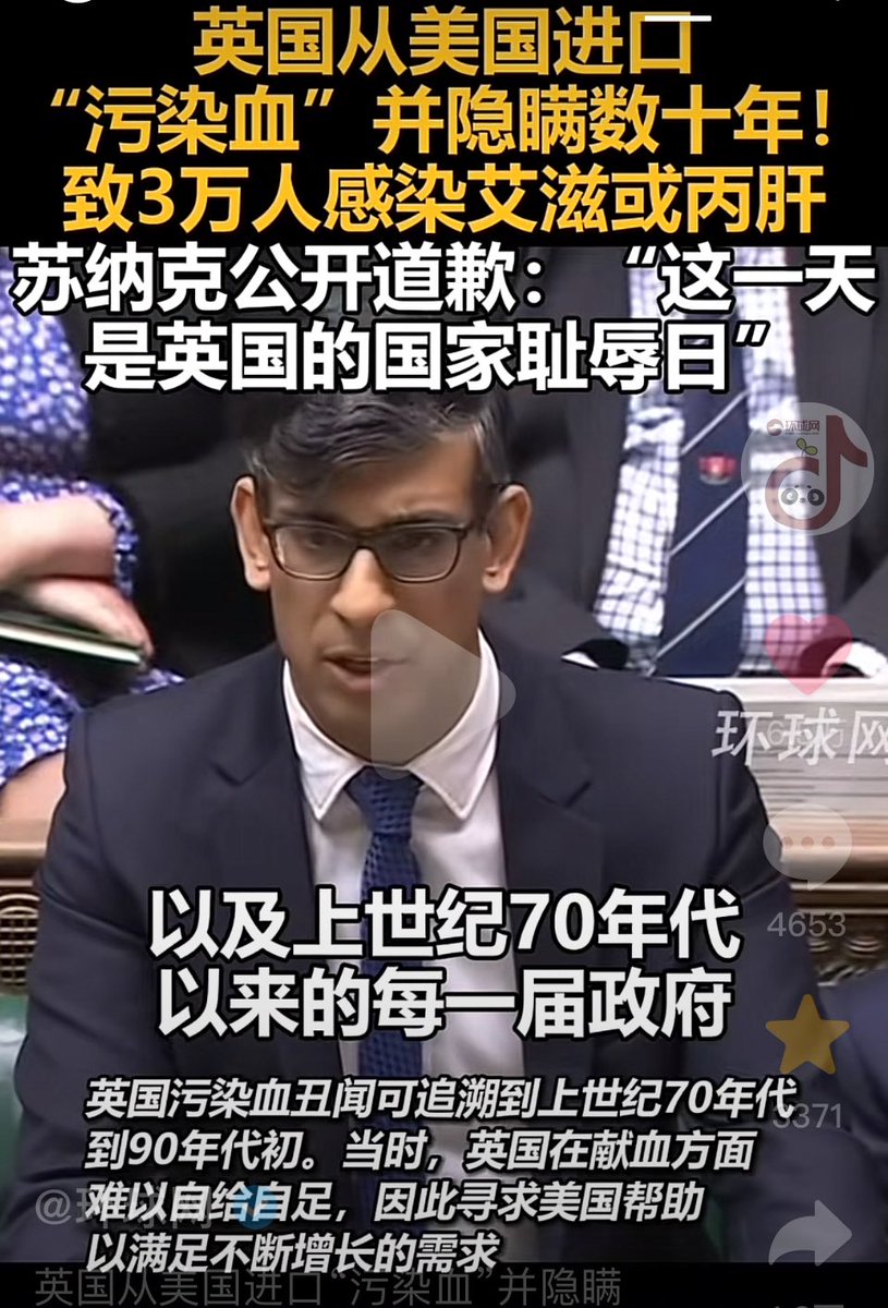 435Hzs's tweet photo. 1.07 复制打开抖音，看看【环球网的作品】英国从美国进口“污染血”并隐瞒数十年！致3万人感染... https://t.co/PlYM4APfeY 11/09 m@d.nd SyG:/ https://t.co/6Xe3GJePly