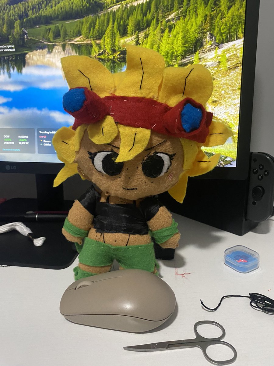 Mayodosesola's tweet photo. It done. @Peargor solar flare plushie https://t.co/33VG8FmdzS