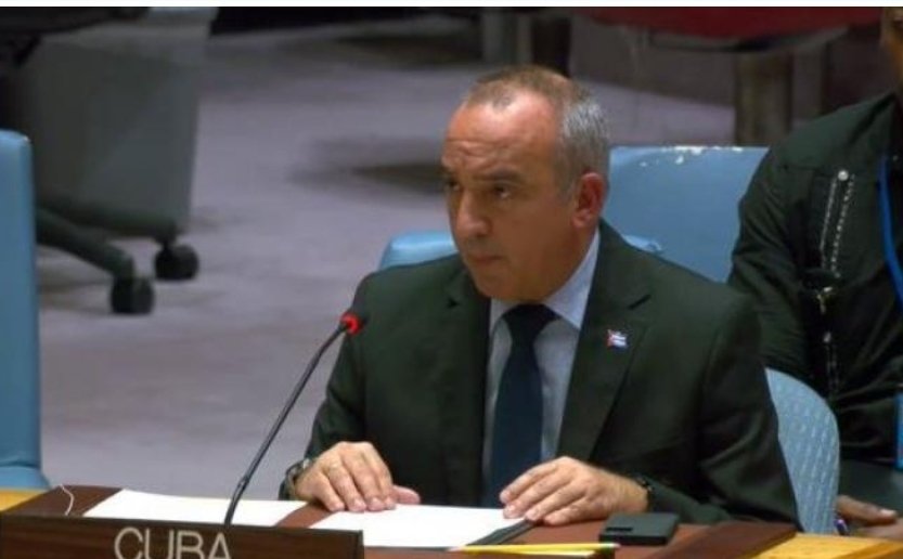 El embajador en ONU @SoberonGuzman exigió el fin del castigo colectivo, los crímenes de guerra y de lesa humanidad que se cometen impunemente por #IsraelTerrorista en #Palestina con la complicidad del gobierno de #EEUU.