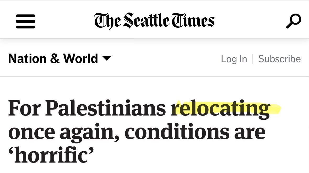 Every single media outlet currently using the term “relocation” to describe ethnic cleansing deserves an arrest warrant from the International Criminal Court.