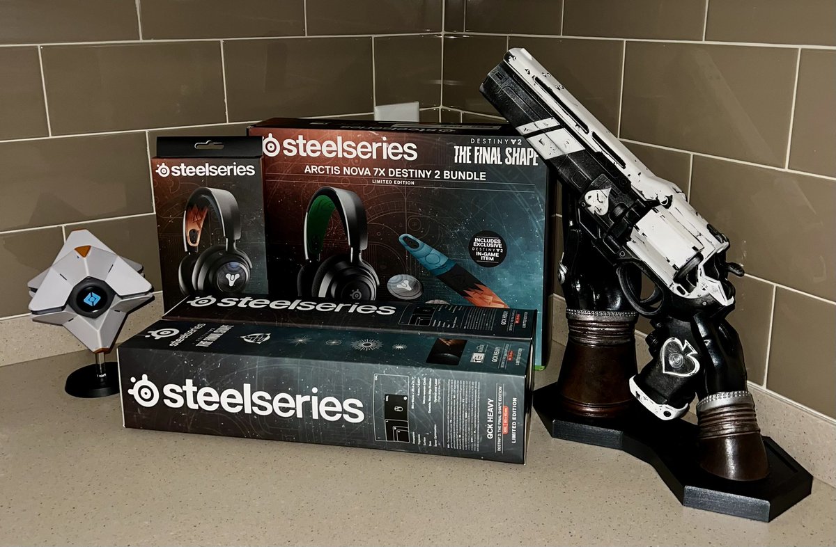 Can’t wait to open these! 🤤 Thank you to @SteelSeries for sending these over! Everything looks amazing! #Destiny2 #TheFinalShape