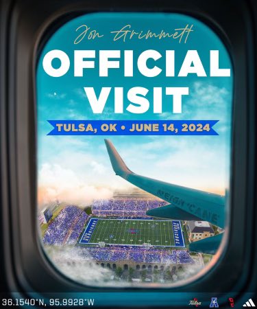 Jon Grimmett (@jon_grimmett) on Twitter photo Excited to be locked in for an official in Tulsa!! 🔒🌀🌀 #ReignCane
<a href="/CoachAMayes/">Adrian Mayes</a> <a href="/L_Armstrong3/">Logan Armstrong</a> <a href="/RaperDusty/">Dusty Raper</a> <a href="/PVPantherSports/">Pauls Valley Athletics</a> <a href="/ParkerThune/">Parker Thune</a> <a href="/MohrRecruiting/">Brian Mohr</a> Excited to be locked in for an official in Tulsa!! 🔒🌀🌀 #ReignCane
<a href="/CoachAMayes/">Adrian Mayes</a> <a href="/L_Armstrong3/">Logan Armstrong</a> <a href="/RaperDusty/">Dusty Raper</a> <a href="/PVPantherSports/">Pauls Valley Athletics</a> <a href="/ParkerThune/">Parker Thune</a> <a href="/MohrRecruiting/">Brian Mohr</a>