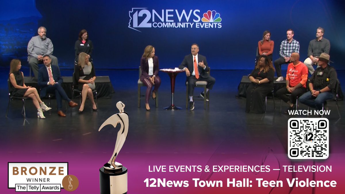 Proud to be apart of this team! The hard work of our photog and production team to pull these Community Event off. This is one of three events regarding Teen Violence. <a href="/12News/">12 News</a> <a href="/tellyawards/">The Telly Awards</a>