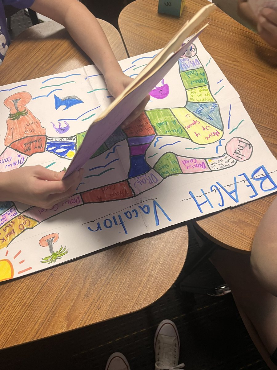 ShukisMelissa's tweet photo. Today I got to check out some 6th grade student created Math games! So creative, and the kids had a blast playing each others games! #AlwaysBeAViking @AdamsVikings https://t.co/dtRWybBNvg