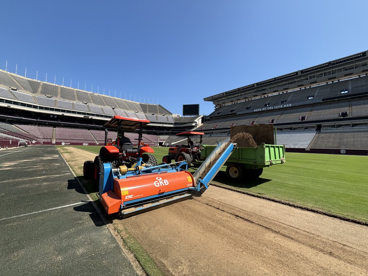 Precision Turf, LLC (@precision_turf) on Twitter photo Prep & sod install complete for <a href="/miseleccionmxEN/">Mexican National Team</a> vs <a href="/BrasilEdition/">Brasil Football 🇧🇷</a> at Kyle Field on June 8. In good hands with <a href="/aggiefieldguy/">Nick McKenna</a> and <a href="/drewsky18/">Drew Selensky</a>! They will really make it glow come match time!! Prep & sod install complete for <a href="/miseleccionmxEN/">Mexican National Team</a> vs <a href="/BrasilEdition/">Brasil Football 🇧🇷</a> at Kyle Field on June 8. In good hands with <a href="/aggiefieldguy/">Nick McKenna</a> and <a href="/drewsky18/">Drew Selensky</a>! They will really make it glow come match time!!