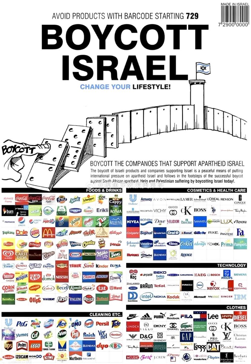 Don't let your purchase pay for the !sraeli genocide! 🇹🇷🇵🇸 #Boykot #BoykotaDevamTürkiye #BoykotaDevamTürkiyem #Boycott #BoycottIsraelProduct #BoycottIsraeliProducts_Forever #Reem2023