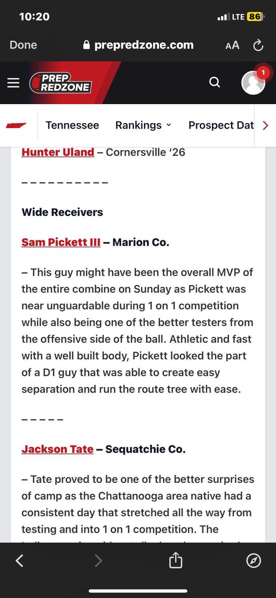 Sam Pickett III (@sam_pickett4) on Twitter photo Thank you for the write up <a href="/PrepRedzoneTN/">Prep Redzone Tennessee</a> I’m Blessed to be Ranked 3rd ATH by PrepRedzonTN !!
<a href="/CSmithScout/">Chris Smith</a>
<a href="/PennySmith_/">Smith</a>
<a href="/beyond_grind/">Kaylen Stewart Sr.</a>
<a href="/MacCorleone74/">Rion (Ree-un) Young</a> <a href="/Starkey2K12/">Tim Starkey</a> <a href="/MCWarriors1/">Marion County Football</a> <a href="/ReuseRecruiting/">Jake Reuse</a> <a href="/CoachJakeDawson/">Jake Dawson</a>
<a href="/BenMoore247/">Ben Moore</a>
#AGTG Thank you for the write up <a href="/PrepRedzoneTN/">Prep Redzone Tennessee</a> I’m Blessed to be Ranked 3rd ATH by PrepRedzonTN !!
<a href="/CSmithScout/">Chris Smith</a>
<a href="/PennySmith_/">Smith</a>
<a href="/beyond_grind/">Kaylen Stewart Sr.</a>
<a href="/MacCorleone74/">Rion (Ree-un) Young</a> <a href="/Starkey2K12/">Tim Starkey</a> <a href="/MCWarriors1/">Marion County Football</a> <a href="/ReuseRecruiting/">Jake Reuse</a> <a href="/CoachJakeDawson/">Jake Dawson</a>
<a href="/BenMoore247/">Ben Moore</a>
#AGTG
