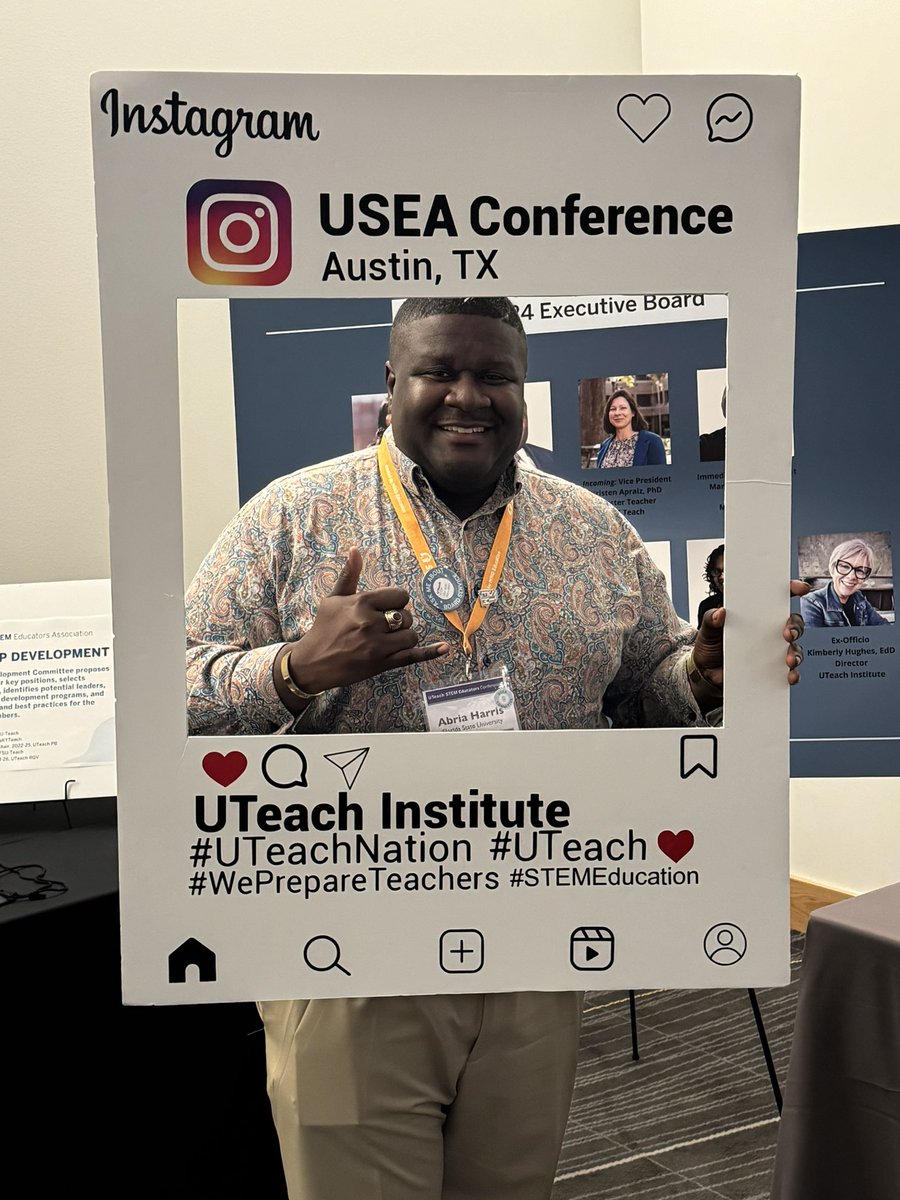 Dr_AJHarris06's tweet photo. What an awesome start to the 2024 UTeach Conference!!!! Excited to Reconnect, engage, and prepare to grow even more! #UTeachNation #FSUTeach #STEMEducation https://t.co/kMRPqU2Zfg