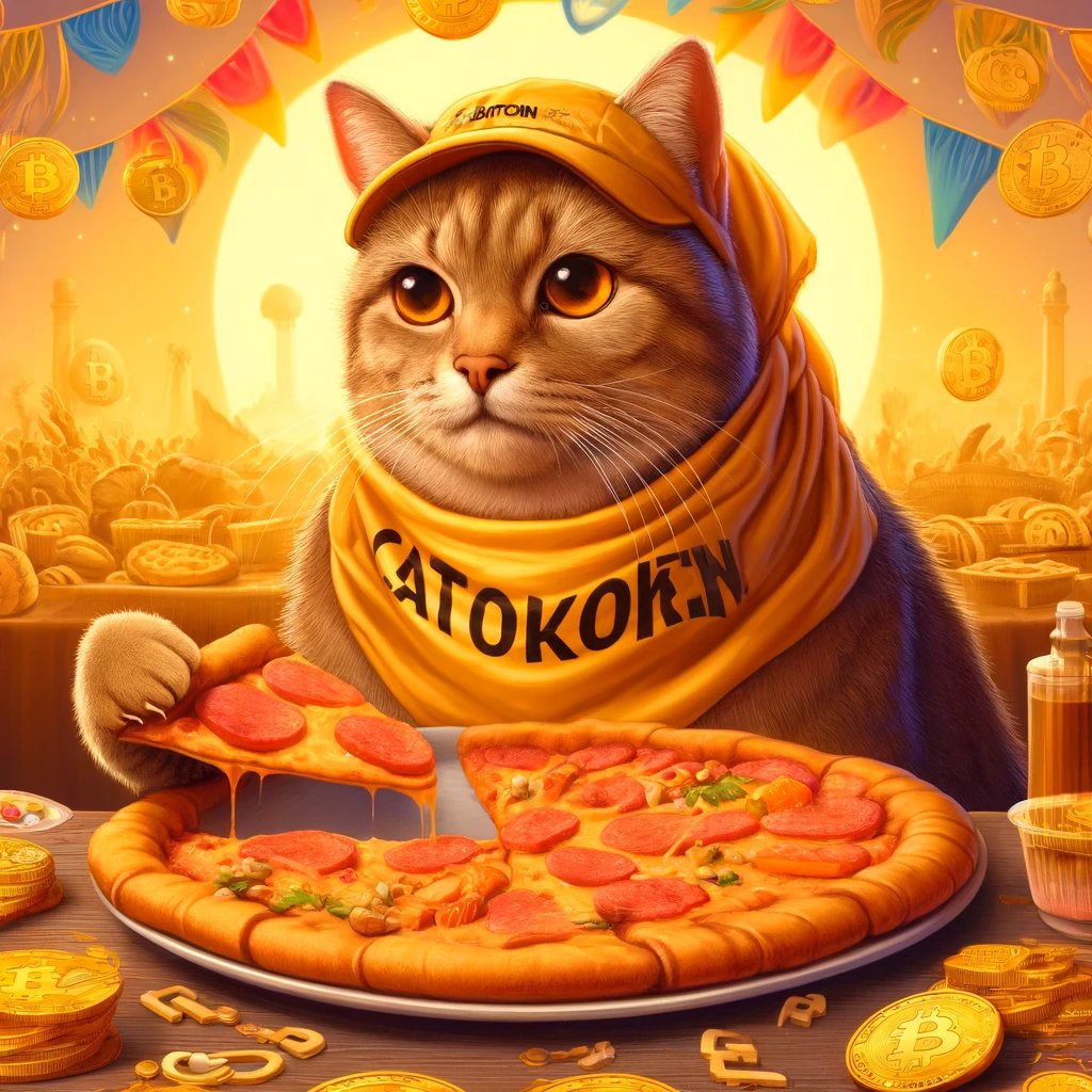 Happy Bitcoin #PizzaDay.🍕🐱
#CatToken #Cat $Cat #CatArmy