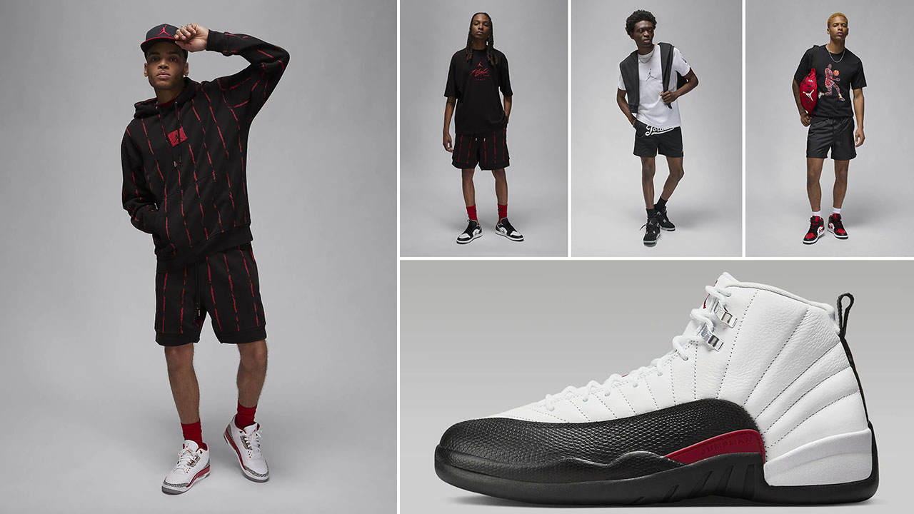 SneakerFits on X How to Style the Air Jordan 12 Red Taxi With Matching Outfits https t kfbD9ataZG https t s4h5Ng3UgH X