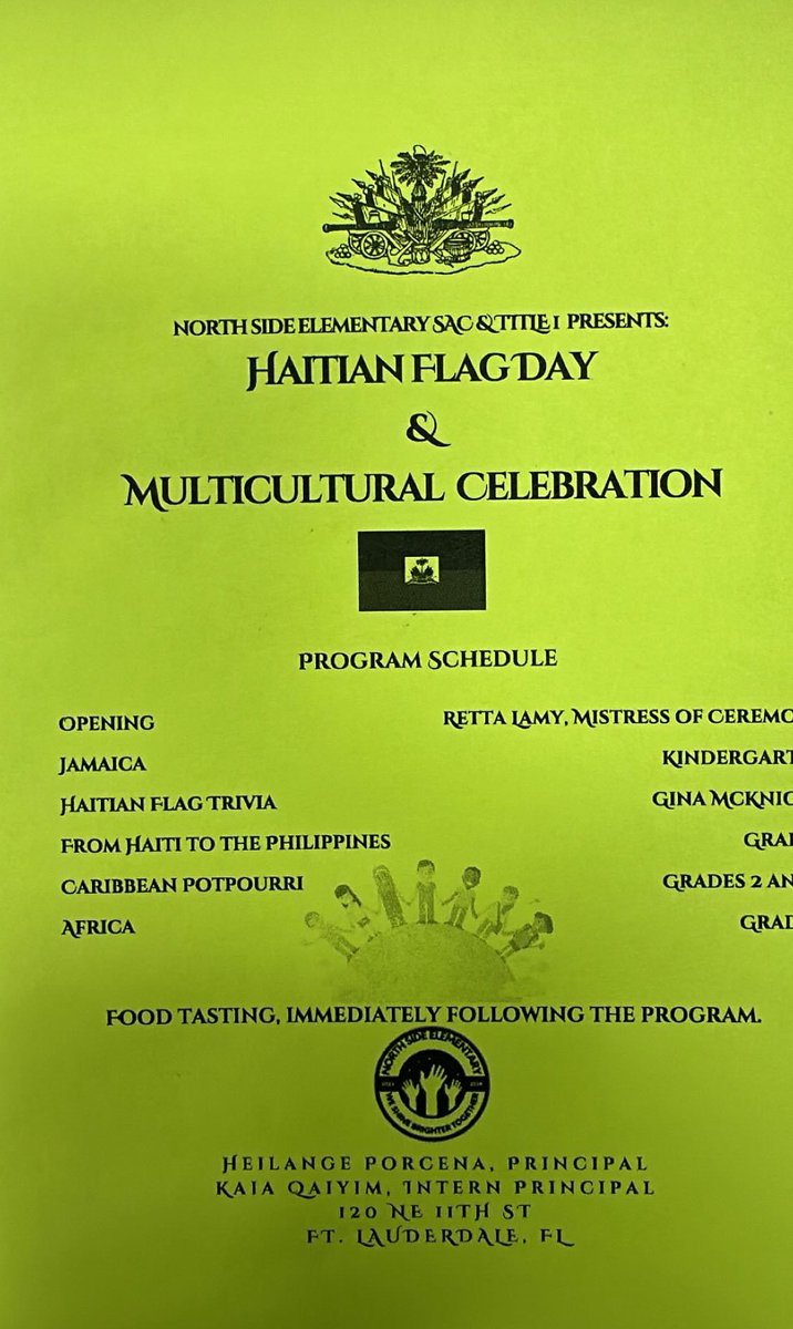 Our Multicultural Night was a huge success! We definitely shine brighter together at North Side! @browardschools @BcpsCentral_ @JB_Elite16 @NorthSideNSE @debbi_hixon @bcpsleonardi @QaiyimKaia @FACE_BCPS #CommunityEngagement #Diversity #FamilyEngagement #HaitianHeritageMonth