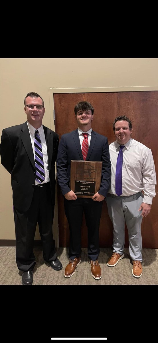 We are very proud of our Mr. Baseball Finalist <a href="/BradyScott2024/">Brady Scott</a> He had a fantastic year and it was an honor to see him on the stage with the other finalists today. Brady continued the standard of what it means to be a Smoky Bear and raised the bar for those who will follow him.