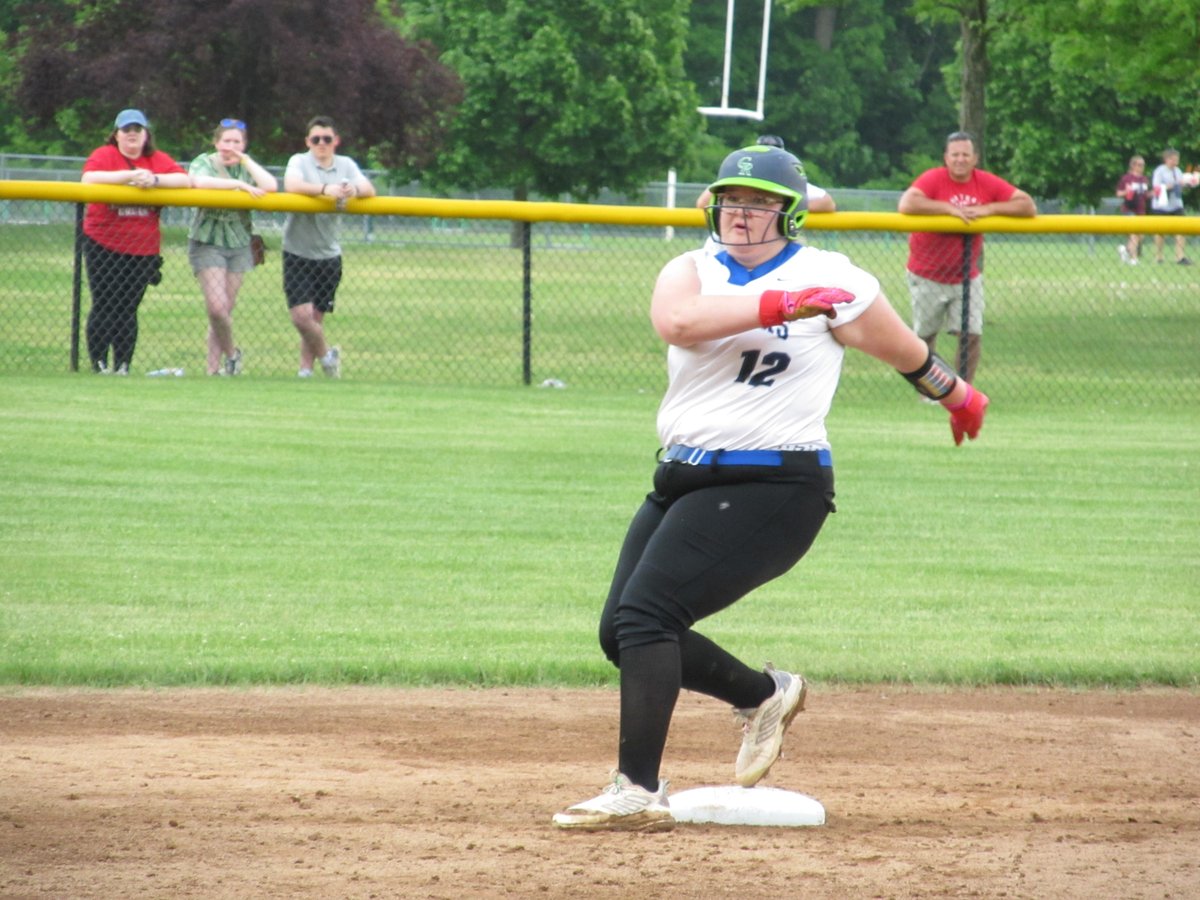 Taegyn Hart went 3 for 3 with two runs scored in the Hoosick Falls victory.