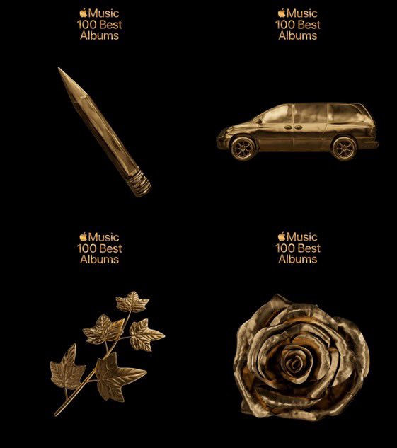 lemon is for found heaven bc it’s yellow, money thing is for kid krow(affluenza), dove is for k-12, crossing sign is for abbey rode by conan gray, pencil is for after school ep, leaf is for portals, car is for sunset season(driving into the sunset with a car)and rose is superache