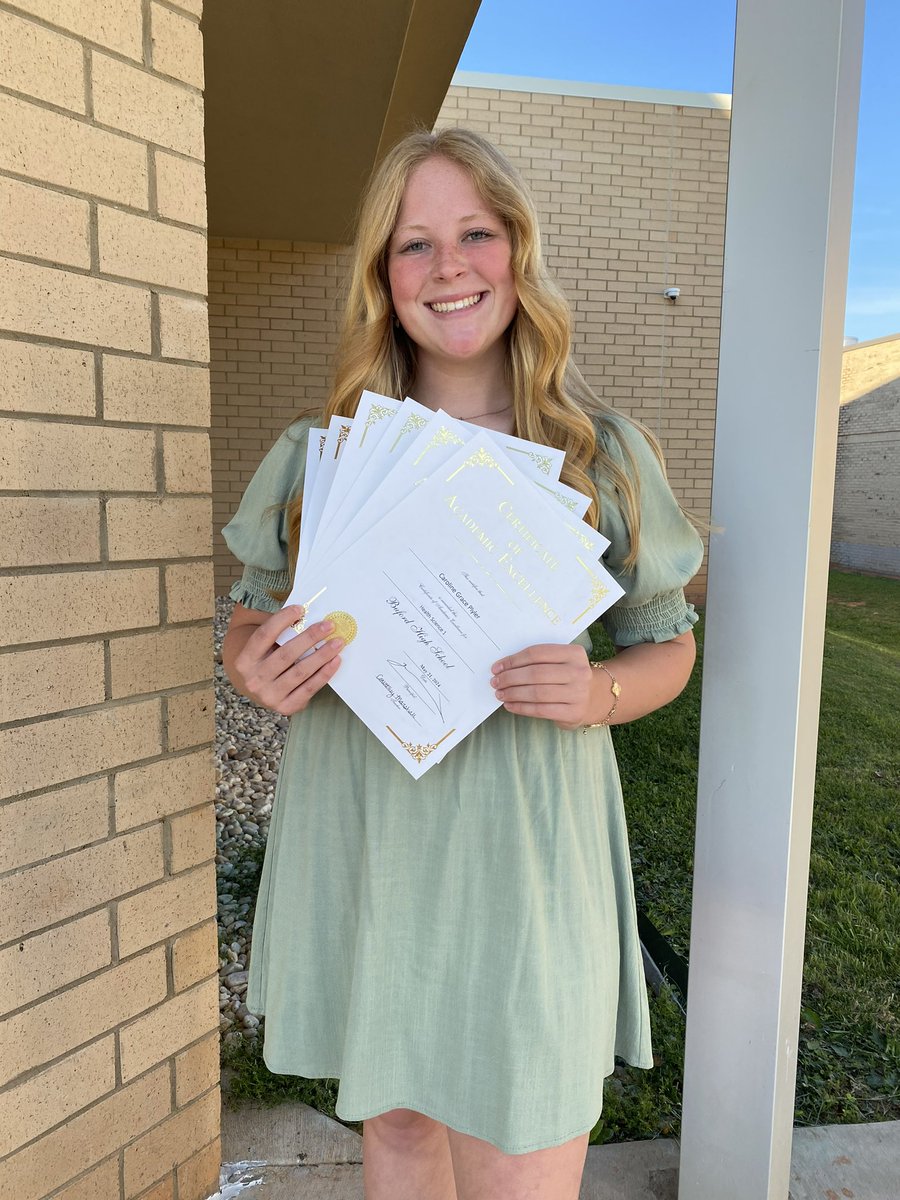 Showing off some of my recent achievements off the field!!
-Inducted into National Honor Society
-Elected Student Body Vice President
 
 Awards…
-Health Science 1
-Algebra 2 honors/PreAP
-Weightlifting
-Spanish 1
-Anatomy and Physiology PreAP 
-Criminal Justice
@CESC_Drotar