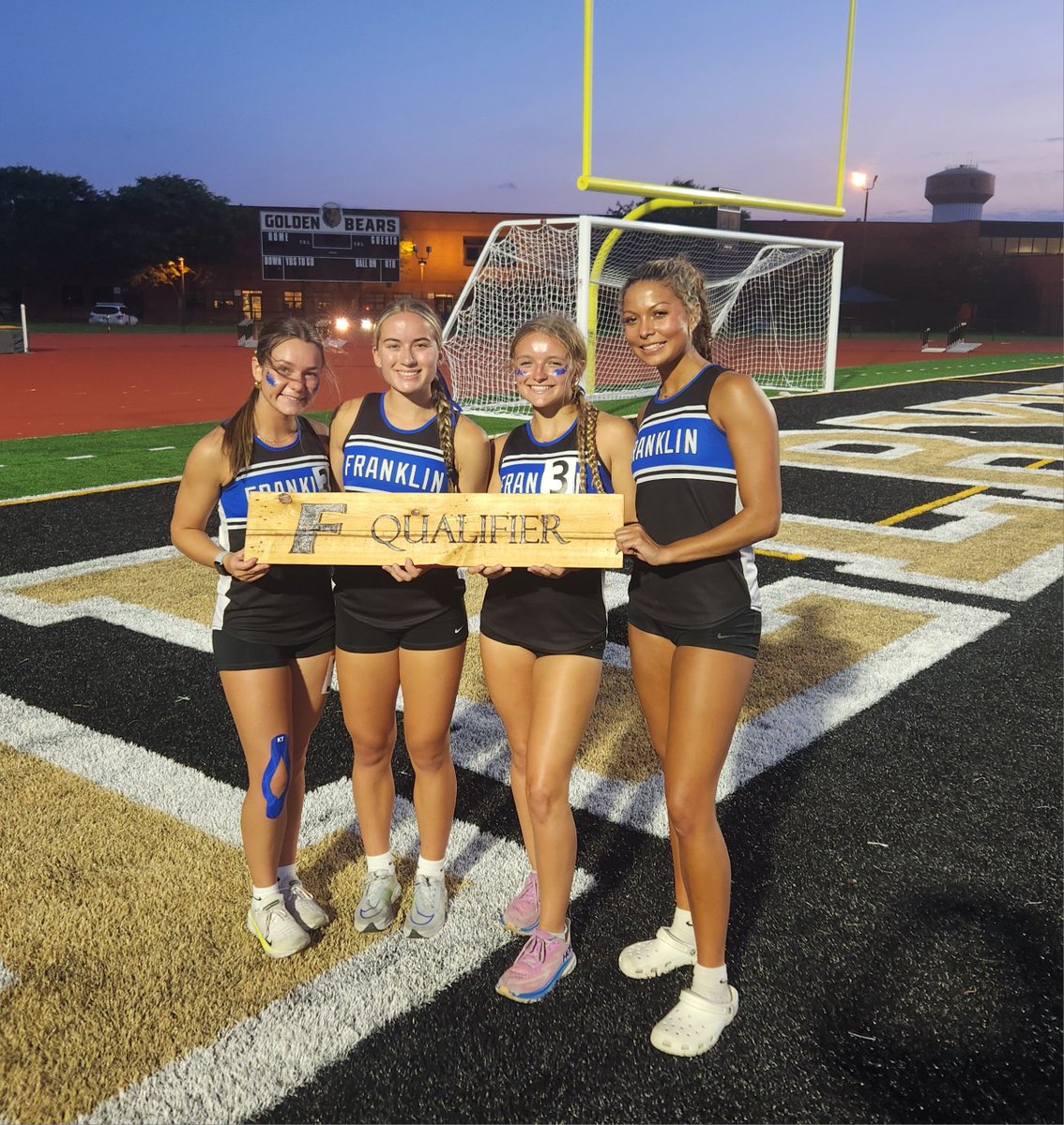 State Qualifier &amp; NEW SCHOOL RECORD HOLDERS!  The 4x400 team of Aubrey Runyon, Ainsley Botkin, Hanna Stewart, &amp; Lauren Klem become the first team in school history to break 4:00 in the event, finishing in a time of 3:58.88 to finish runner-up &amp; advance to the IHSAA State Finals!!