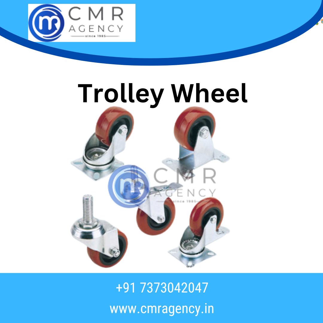 cmragency1's tweet photo. We have all Variety of Trolley Wheels
Contact +𝟵𝟭𝟳𝟯𝟳𝟯𝟬𝟰𝟮𝟬𝟰𝟳
𝘄𝘄𝘄.𝗰𝗺𝗿𝗮𝗴𝗲𝗻𝗰𝘆.𝗶𝗻

#pneumatics #hydraulics #handtools #triffandfasteners #trolleywheels #hoses #grindingtools #coolantpipes #measuringinstruments #ballbearing #cmragency1985 #cmragency https://t.co/sS3ux6npsG