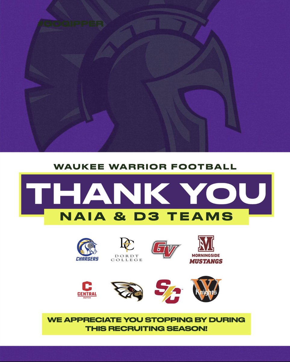 It’s so much fun to talk football, promote our program, and highlight our guys each recruiting cycle!
Thank you to all that took the time to visit Waukee High School!