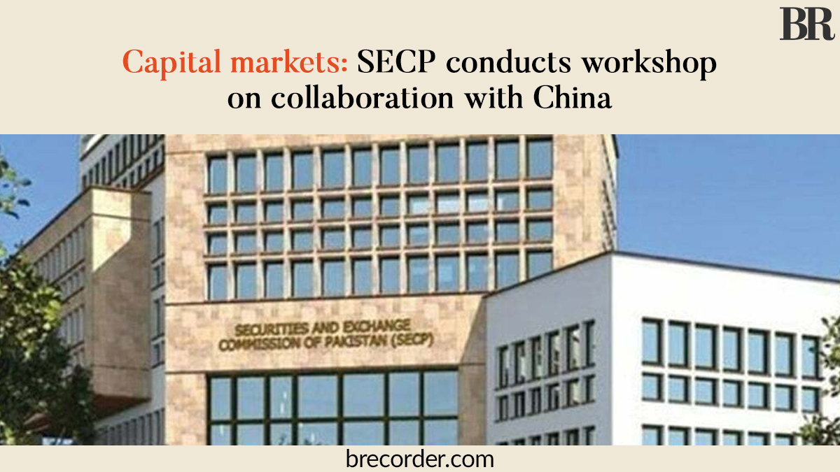 The Securities and Exchange Commission of Pakistan (SECP) held a workshop here to explore areas of potential collaboration in capital markets between Pakistan and China. brecorder.com/news/40304633/… #Pakistan #China #brecordernews