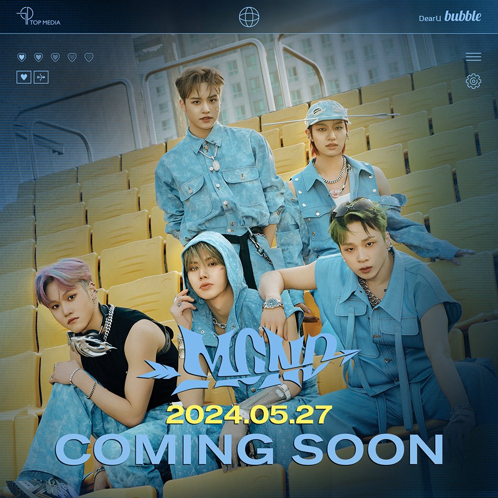 [📢] COMING SOON MCND와 이제 bubble에서 만나요🥰 2024.05.27 11AM (KST)⏰ bubble for TOP에서 시작합니다💙 📲 bit.ly/TOPbubble #bubble #버블 #bubbleforTOP #엠씨엔디 #MCND @McndOfficial_