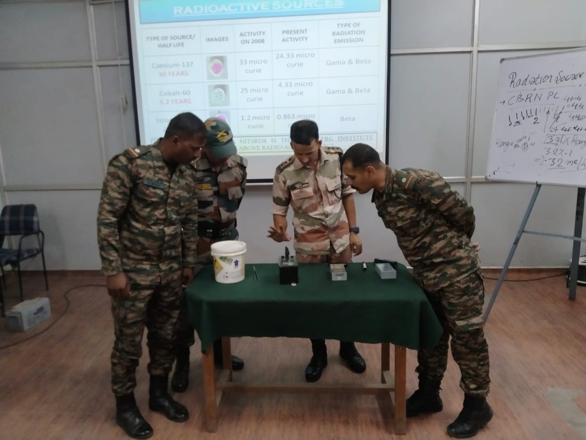 NITSRDR organised 'Radiation Source search exercise' for trainees of CBRN school, #Western_Command, #Army, Zirakpur.
#ITBP
#HIMVEERS