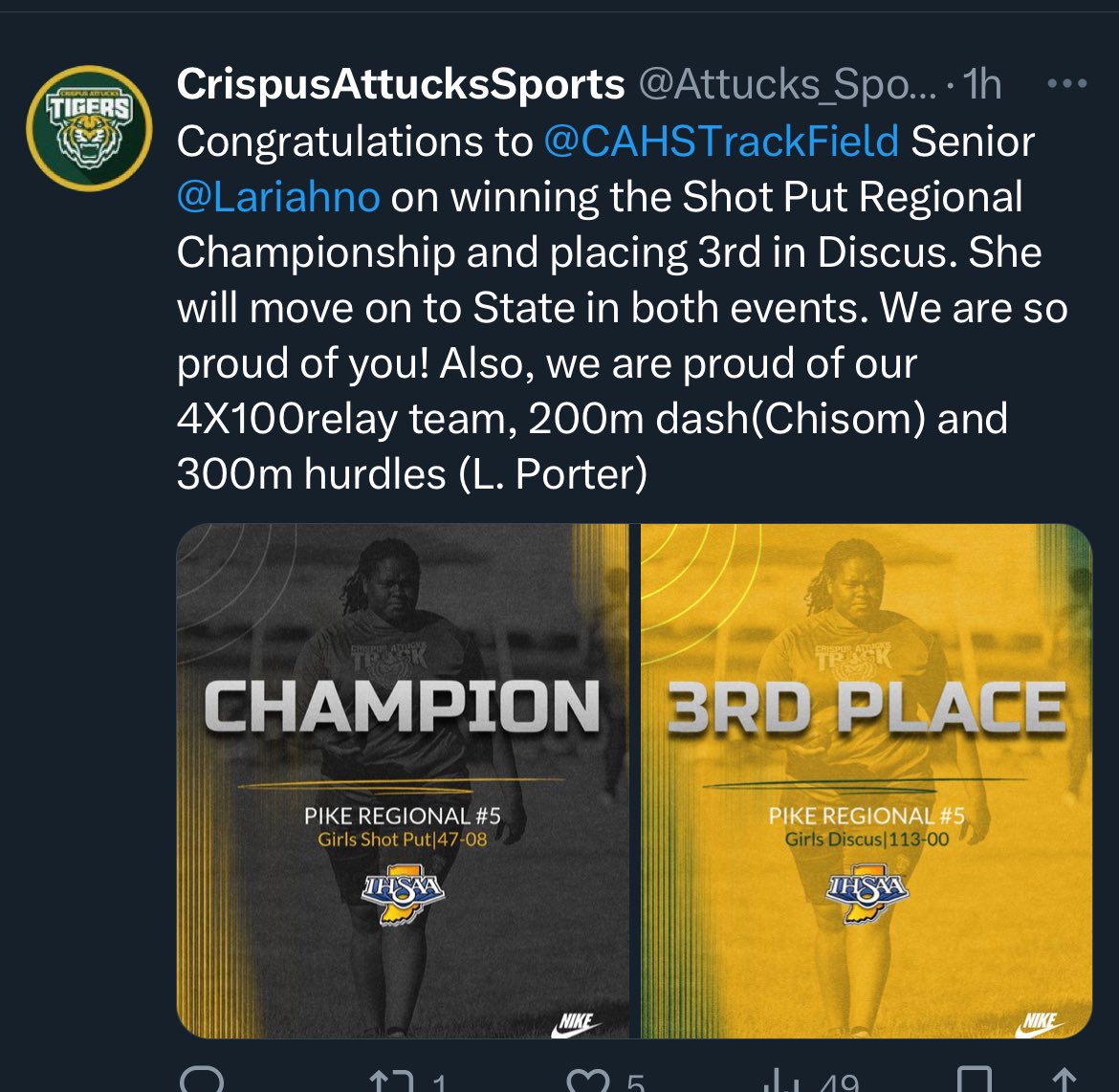 So proud of this group and the season we have had. We took another step this season. We are building something special!!!