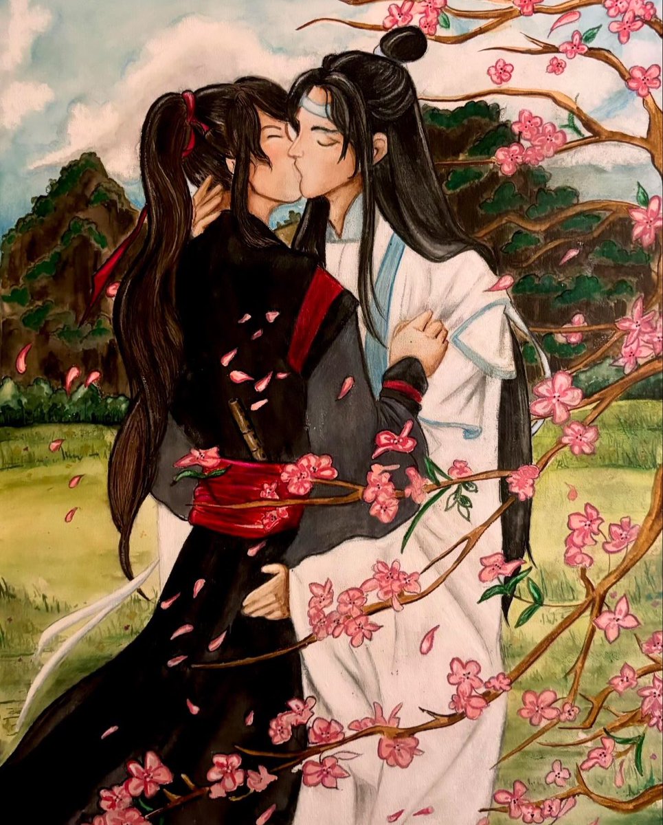 Wangxian got me into this fandom and I have such a special place in my heart for them❤️

Traditional mixed media on watercolor canvas.

#wangxian #LanWangji #WeiWuxian #mxtx #modaozushi #mdzs #weiying #lanzhan