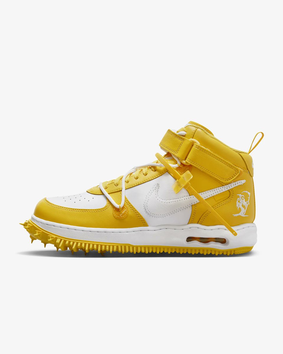 Ad: New Low Price: Off-White x Nike Air Force 1 Mid 'White and Varsity Maize' at $123 + shipping => prf.hn/l/p3GY8Je