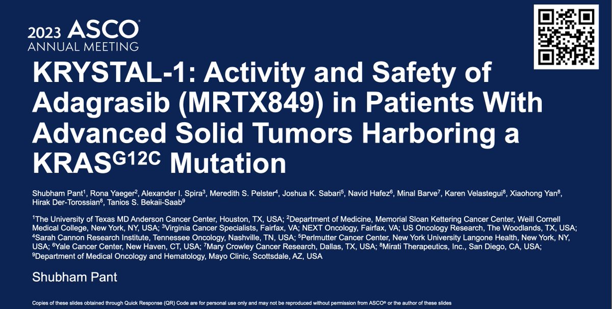 DrShubhamPant's tweet photo. 📢📢 Adagrasib added to NCCN Guidelines for patients with Biliary Tract Cancer with #KRAS G12C mutation Presented @ASCO Plenary and Published in @JCO_ASCO #RasRevolution #CrackingKRAS @GIcancerDoc @curecc @rachnatshroff @MDAndersonNews https://t.co/kHbXgDk8LS