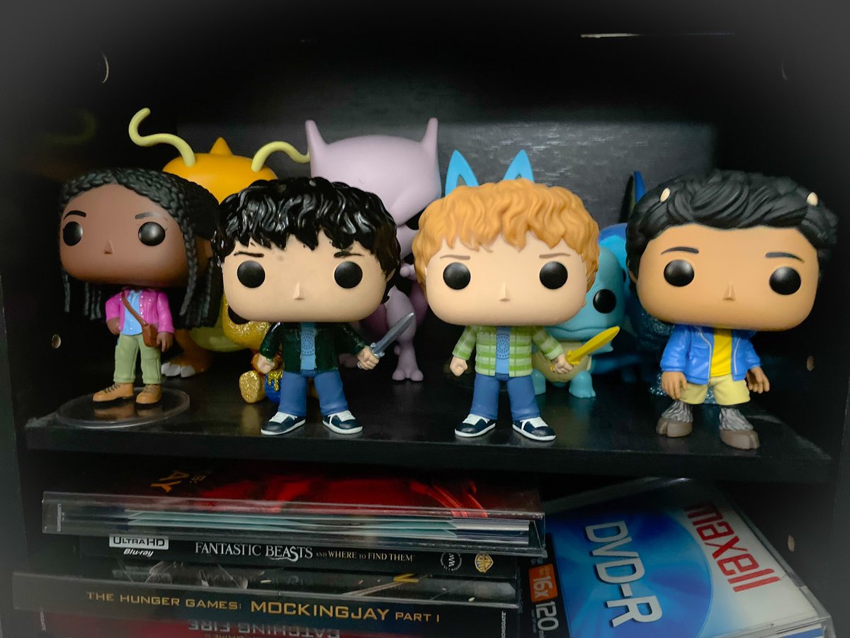JanineReport's tweet photo. Customized a Percy Funko pop to look like Logan’s Percy. Now they chilling 😁🔱 #funko #percyjackson https://t.co/EAhtryXBel