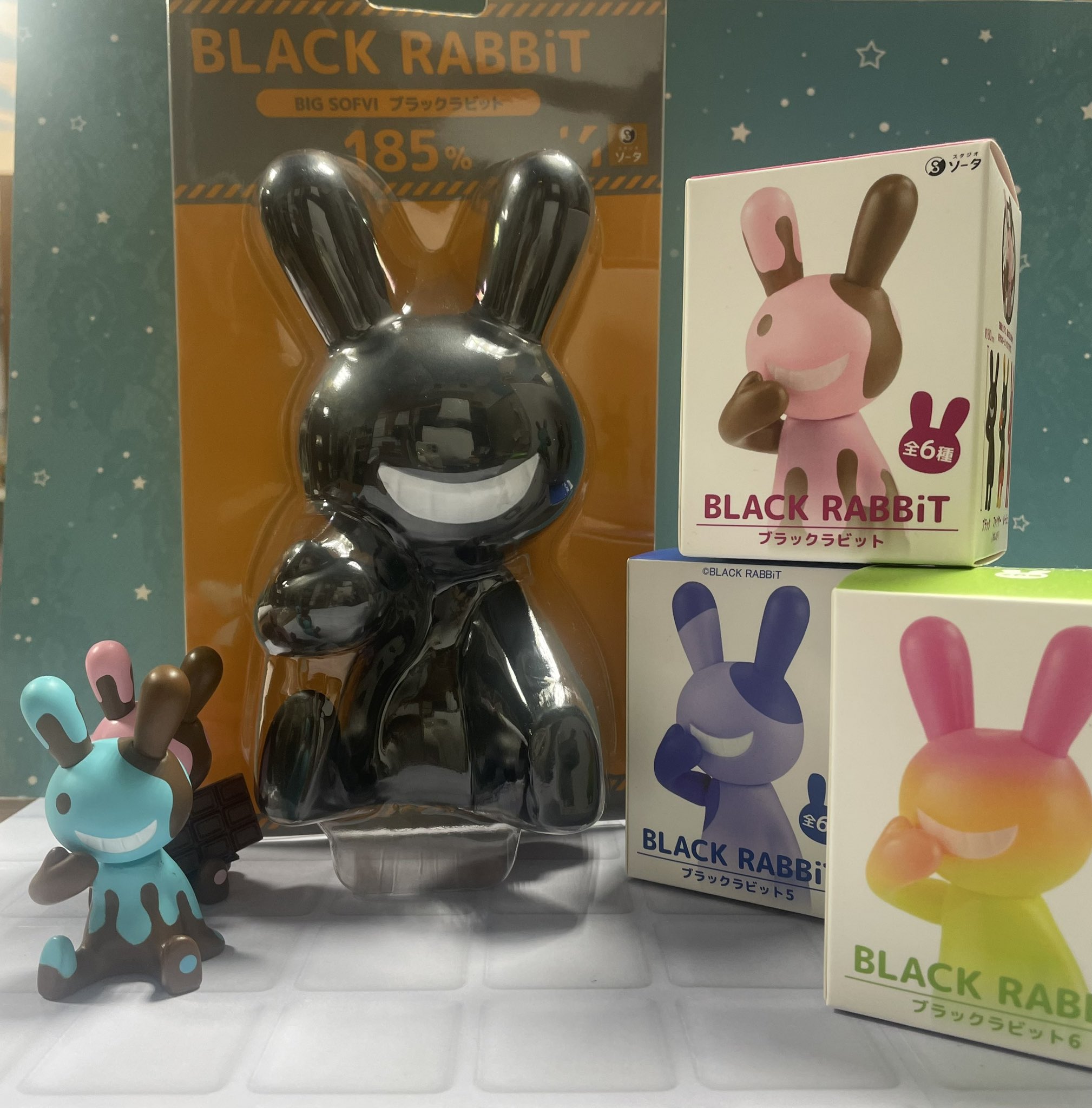 ブラックラビット　ビッグソフビサイズ① ブラックラビット ビッグソフビサイズ① BLACK RABBiT