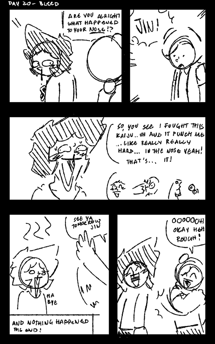 snapper_312's tweet image. DAY 19 and 20!! 
Challenge by @MonitorComics
#Mangamay2024