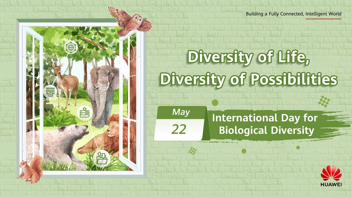 Embracing #green #datastorage is not just a choice, it's a commitment to conserving our planet's precious #diversity. On this #InternationalDayforBiologicalDiversity, let's each do our part to preserve nature's wonders for generations to come. #HuaweiStorage