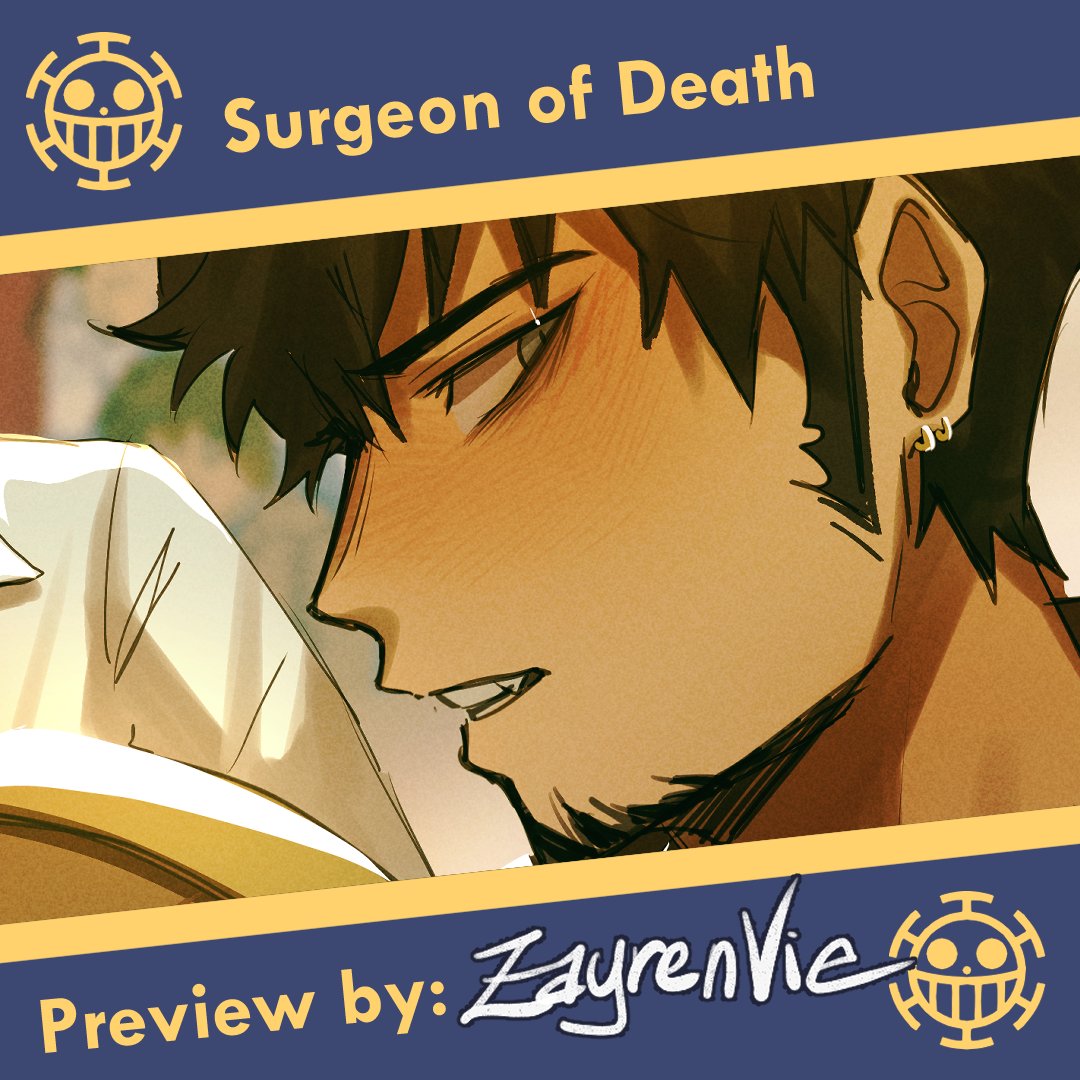 Hello! I have this small preview of my artwork in contribution for @Law_Zine !! There's also many other cool artist who joined in as well! Preorders are still open and go grab yourself a copy! : trafalgarzine.bigcartel.com #onepiece