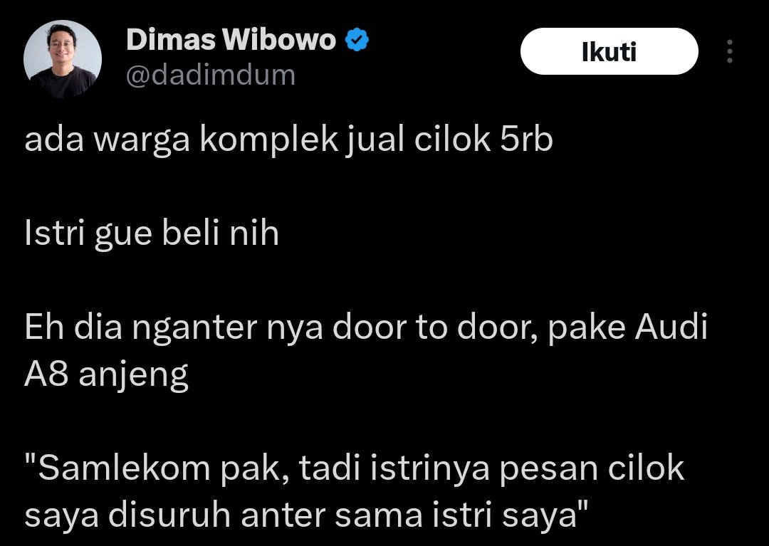 GABUTNYA ORANG KAYA EMANG BEDA😭🤣

 A Thread