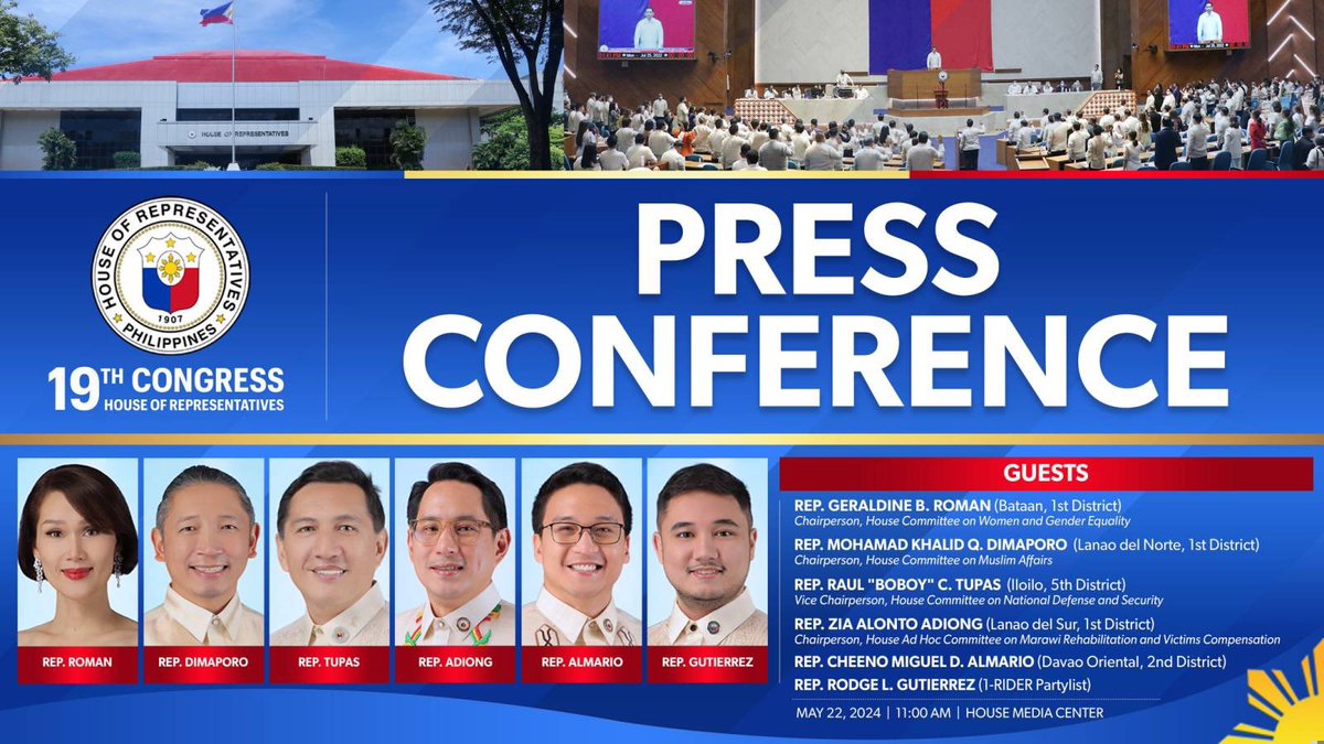Press Conference
Wednesday, 22 May 2024

▶️ LIVE: youtube.com/live/IdQsUNofT…