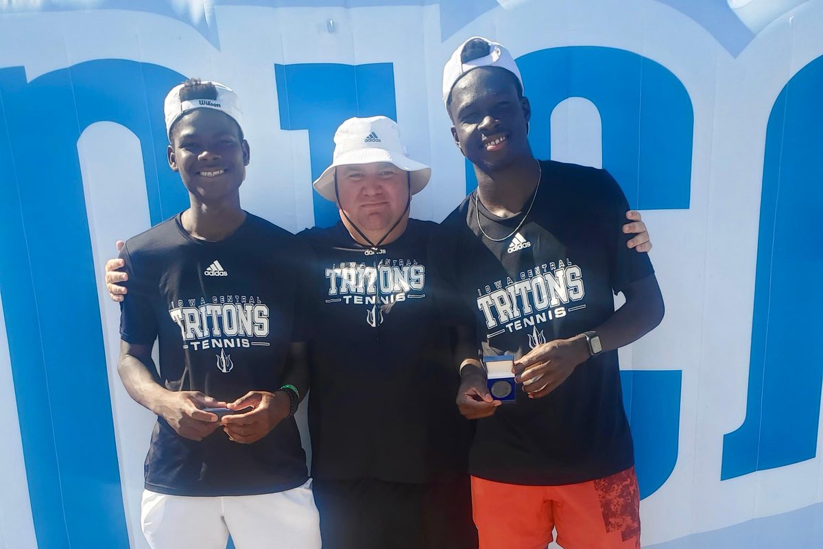 History made! Amen Prince Gandonou and Hod'Abalo Isak Padio have captured the first NJCAA national championship for Triton Tennis in program history! Competing at the National Championships in Plano, TX, the 17th ranked duo defeated the defending gold medalists! 🔱 #TritonNation