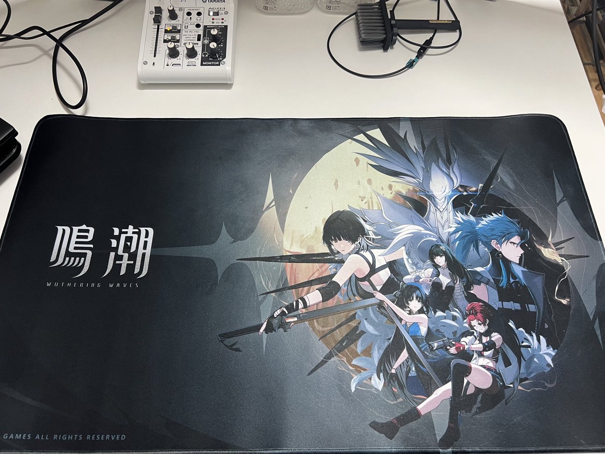 現地限定 鳴潮 コミケ C107 特大マウスパッド 鳴潮 潮汐に逆らってテーマ RGB マウスパッド （予約販売）2025年12月