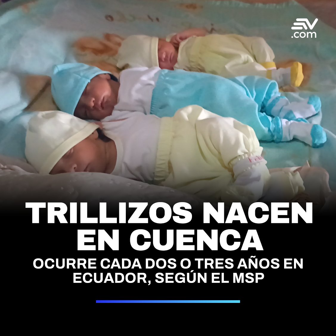 #LoMásLeído | 👶 Trillizos nacieron en #Cuenca. Se trató de dos niñas y un niño que nacieron a sus 37 semanas ➡ bit.ly/3wH4jK5