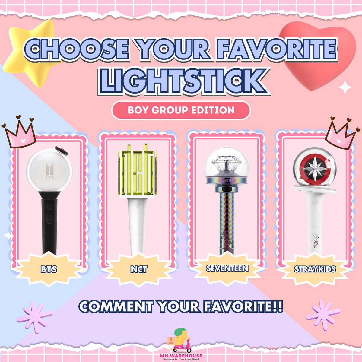 Which one is your dreams? Let’s comment down bellow.🤗 Don’t forget to get yours and use MH warehouse service to help you shop easily directly from Korea! 🇰🇷 #BTS #StrayKids #Seventeen #NCT 💌kr kaddy address proxy kpop wts album lightstick illit seventeen straykids bts nct