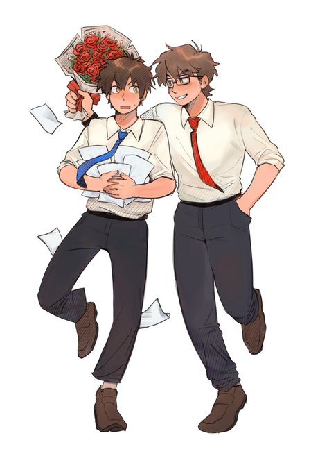 「multiple boys red necktie」 illustration images(Latest)